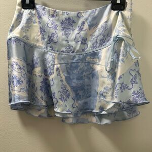 Kimchi Blue Lavender and White Floral Skirt